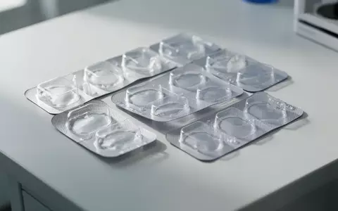 Leere pharmazeutische Blisterpackungen auf einem sterilen Labortisch. - Foto: über boerse-global.de