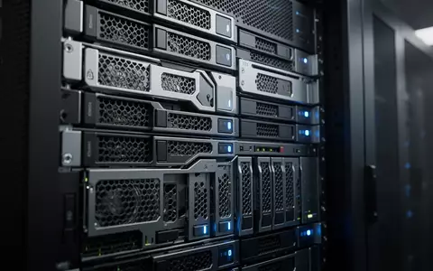 Moderne Server-Hardware in einem professionellen Rechenzentrum mit blauen Statusleuchten. - Foto: über boerse-global.de