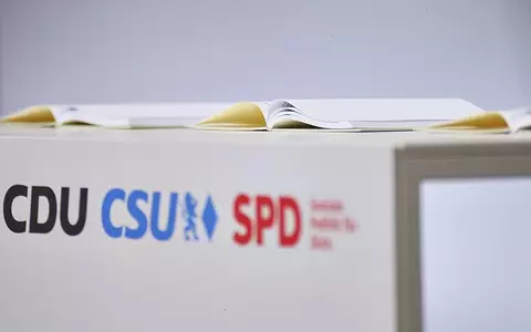 Unterzeichnung Koalitionsvertrag zwischen CDU, CSU und SPD (Archiv) - Foto: via dts Nachrichtenagentur