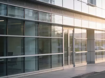 Moderne Glasfassade eines Bürogebäudes im Morgenlicht. - Foto: über boerse-global.de