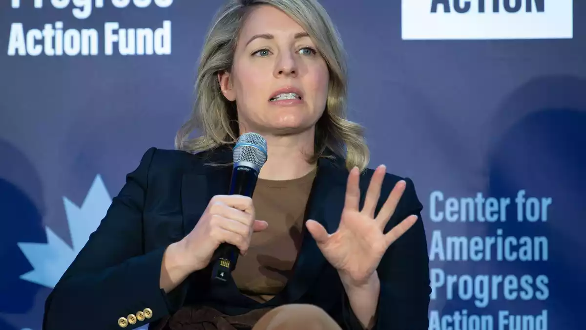 Kanadas Industrieministerin Mélanie Joly: «Wir gehen klug und strategisch vor, um politischen Druck auszuüben.» (Archivbild) - Bild: Soeren Stache/dpa