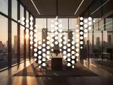 Modernes, elegantes Bürointerieur mit atmosphärischer Beleuchtung als Symbol für strategische Unternehmensführung. - Foto: über boerse-global.de
