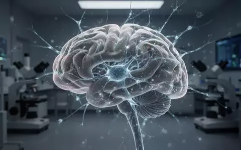 Abstrakte Darstellung neuronaler Gehirnstrukturen in einer dunklen Laborumgebung als Symbol für neurodegenerative Forschung. - Foto: über boerse-global.de
