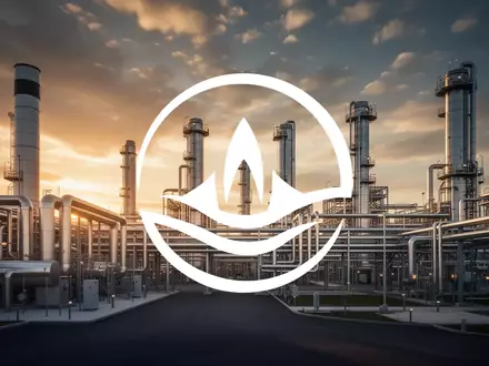 Moderne Industrieanlage im Bereich Energie bei goldenem Licht - Foto: über boerse-global.de