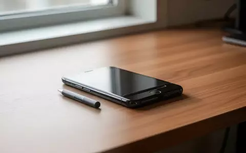 Ein modernes Smartphone liegt auf einem schlichten Holztisch in einer hellen, minimalistischen Arbeitsumgebung. - Foto: über boerse-global.de