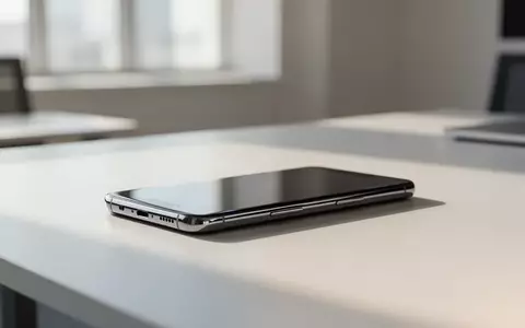Ein modernes Smartphone auf einem minimalistischen Schreibtisch in einer hellen Büroumgebung. - Foto: über boerse-global.de