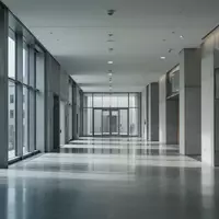Moderner, leerer Flur in einem Regierungsgebäude mit minimalistischer Architektur und einfallendem Tageslicht. - Foto: über boerse-global.de