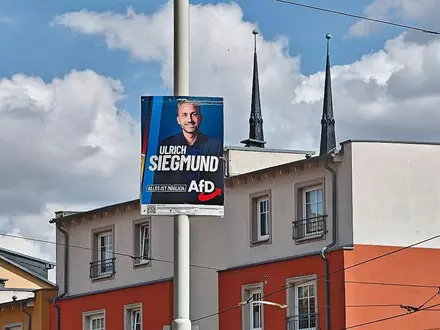 AfD-Wahlplakat mit Ulrich Siegmund (Archiv) - Foto: via dts Nachrichtenagentur
