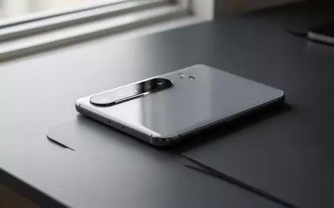 Ein minimalistisches Smartphone liegt auf einer dunklen Oberfläche und zeigt den oberen Displaybereich mit der Kameraaussparung. - Foto: über boerse-global.de