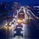 Ein Konvoi aus Lastwagen brachte die Tiere zum Flughafen. - Bild: Carlos Osorio/The Canadian Press via AP/dpa