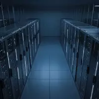 Ein minimalistischer Serverraum mit blauer Beleuchtung und geordneten Server-Racks in einer modernen Industrieumgebung. - Foto: über boerse-global.de