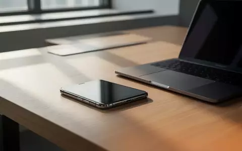 Ein modernes Büro-Arbeitsumfeld mit einem Smartphone auf einem Schreibtisch, das die digitale E-Mail-Verwaltung symbolisiert. - Foto: über boerse-global.de