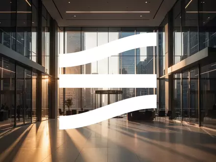 Abstrakte Darstellung eines modernen Finanzgebäudes bei Sonnenuntergang, symbolisch für institutionelle Kapitalmärkte. - Foto: über boerse-global.de