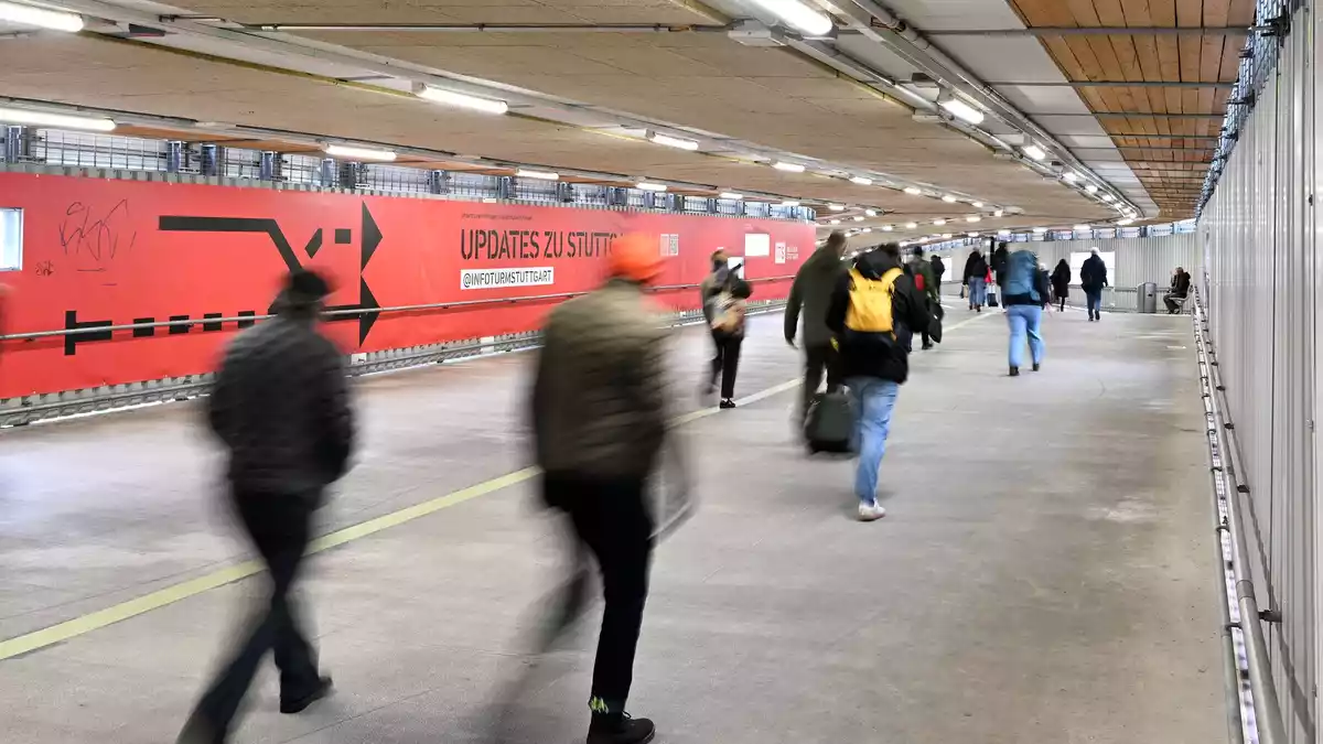 Das Videospiel orientiert sich am Verbindungstunnel zwischen den Stuttgarter Gleisen und der City. (Archivbild) - Bild: Bernd Weißbrod/dpa