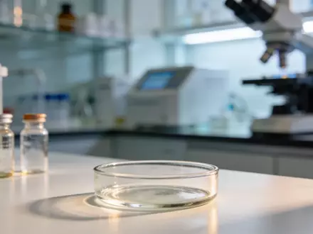 Moderne Laborumgebung mit medizinischen Forschungsgeräten und Glasfläschchen in einer sterilen, professionellen Atmosphäre. - Foto: über boerse-global.de