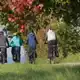Radfahren im Herbst - Bild: Thomas Warnack/dpa