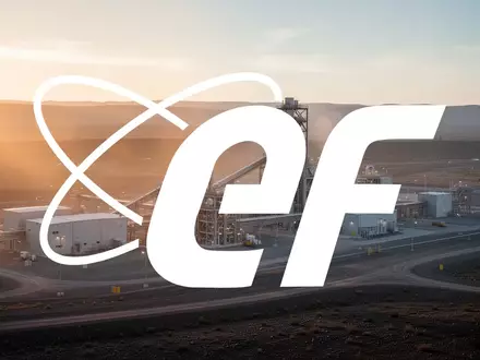 Moderne Energieinfrastruktur einer Uran-Verarbeitungsanlage in einer weiten Landschaft bei Sonnenaufgang. - Foto: über boerse-global.de