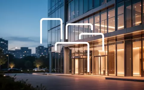 Moderne Architektur eines Gesundheitszentrums bei Dämmerung, die Stabilität und Vertrauen ausstrahlt. - Foto: über boerse-global.de
