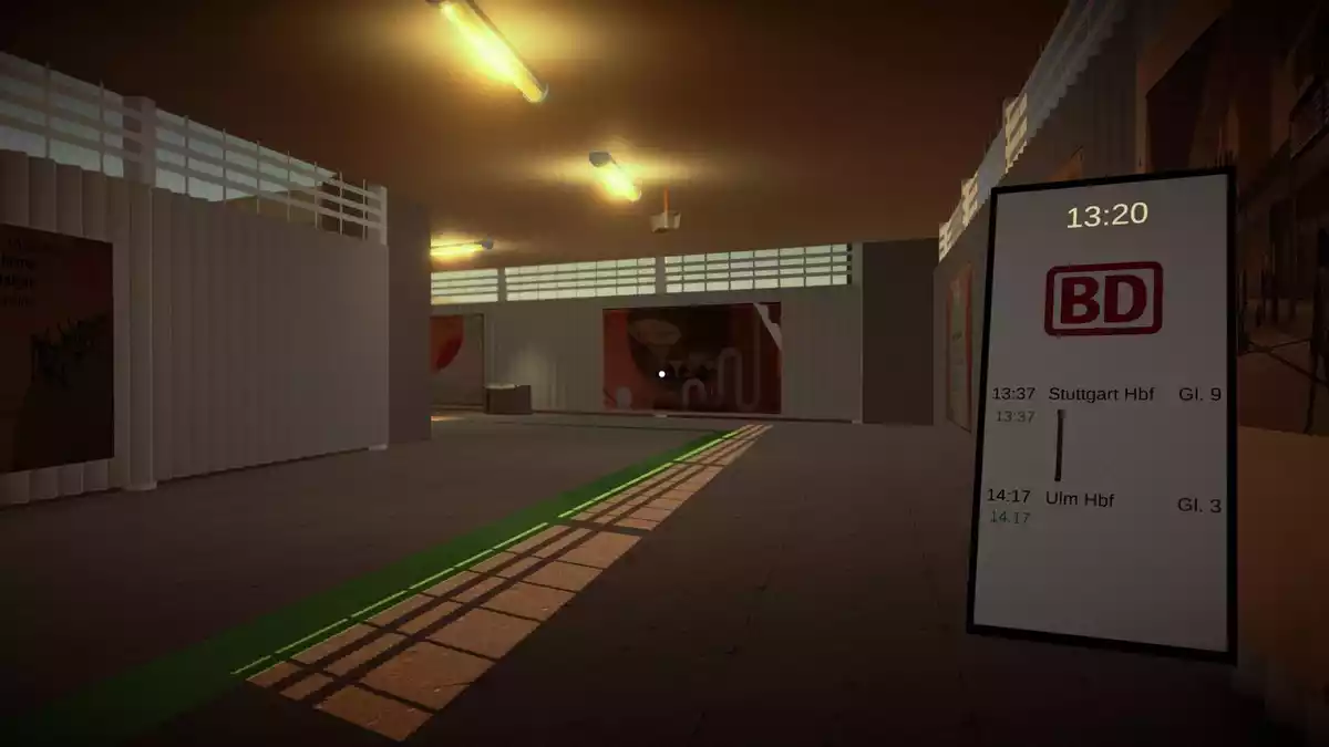 Im Videospiel wird der Tunnel als langer dunkler Gang dargestellt. - Bild: Hanging Gardens Interactive/dpa