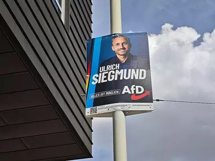 AfD-Wahlplakat mit Ulrich Siegmund (Archiv) - Foto: via dts Nachrichtenagentur