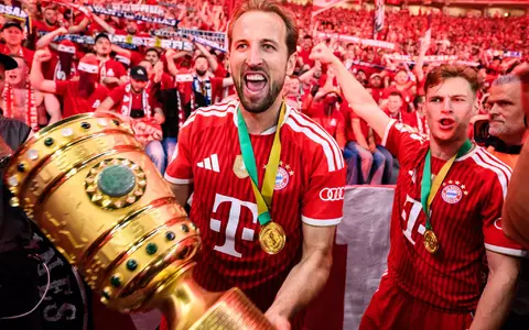 Gar nicht lange her: Im DFB-Pokalfinale war Harry Kane mit einem Hattrick Bayerns Matchwinner gegen Stuttgart. (Archivbild) - Foto: Tom Weller/dpa