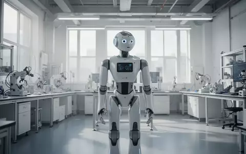 Ein moderner, humanoider Roboter in einem hellen, minimalistischen Laborraum. - Foto: über boerse-global.de