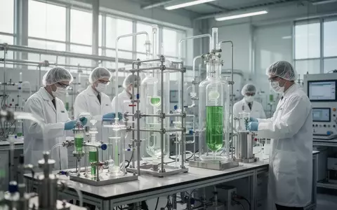 Wissenschaftler arbeiten in einem modernen Labor an einem Elektrolyse-Projekt zur Wasserstoffgewinnung. - Foto: über boerse-global.de