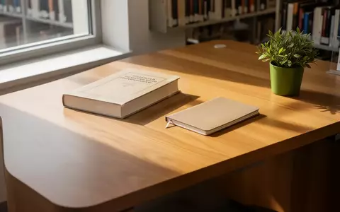 Ein Fachbuch auf einem minimalistischen Schreibtisch in einer hellen Bibliothek bei natürlichem Lichteinfall. - Foto: über boerse-global.de