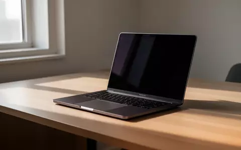 Moderner, minimalistischer Schreibtisch mit einem Laptop in einer hellen, professionellen Arbeitsumgebung. - Foto: über boerse-global.de