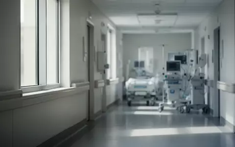 Ein ruhiger, sonnendurchfluteter Krankenhausflur mit minimalistischer Einrichtung und medizinischer Ausstattung im Hintergrund. - Foto: über boerse-global.de
