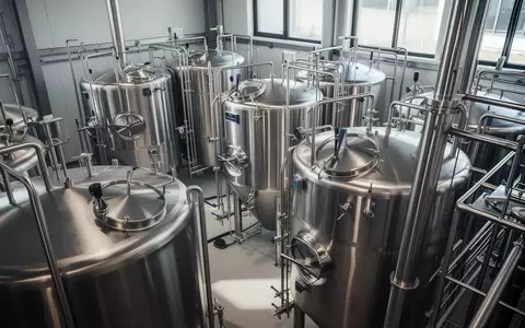 Edelstahltanks in einer modernen Brauereianlage zur industriellen Fermentation und Reststoffverwertung. - Foto: über boerse-global.de