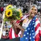 Die Amerikanerin Masai Russell lief in Zürich Weltrekord. - Bild: Claudio Thoma/KEYSTONE/dpa