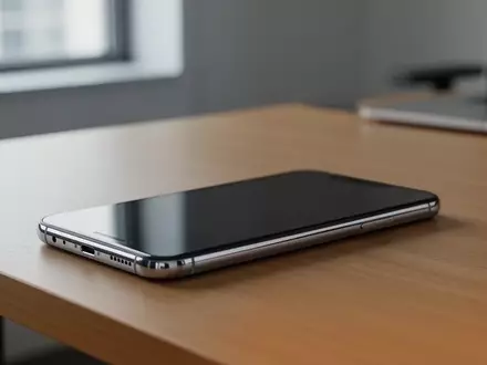 Ein modernes Smartphone auf einem minimalistischen Schreibtisch, das die Einführung neuer Sicherheitsstandards symbolisiert. - Foto: über boerse-global.de
