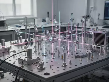 Präzises optisches Labor-Setup für Quantencomputer mit komplexen Lasersystemen und Hardware-Komponenten. - Foto: über boerse-global.de