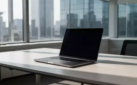 Moderner, aufgeräumter Büroarbeitsplatz mit Laptop und natürlichem Lichteinfall als Symbol für die KI-gestützte HR-Arbeit. - Foto: über boerse-global.de