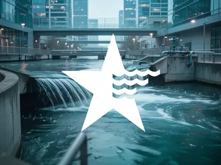 Modernes Wasserinfrastruktur-Konzept mit fließendem Wasser in einem professionellen, industriellen Umfeld. - Foto: über boerse-global.de
