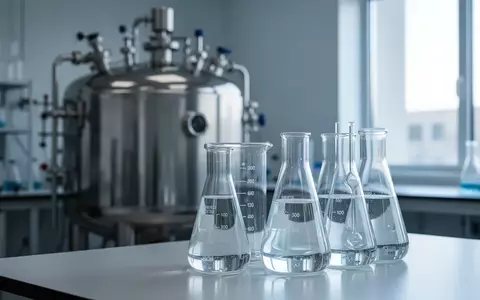 Laborumgebung mit sterilen Glaskolben und einem Bioreaktor für die Forschung an kultiviertem Fleisch. - Foto: über boerse-global.de