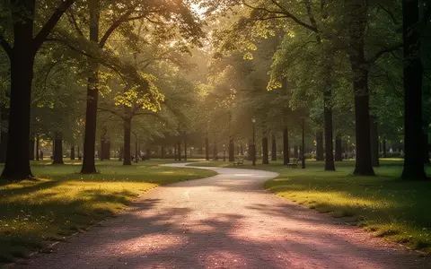 Ein leerer, sonnendurchfluteter Parkweg als Symbol für einen aktiven und gesunden Lebensstil im Alter. - Foto: über boerse-global.de
