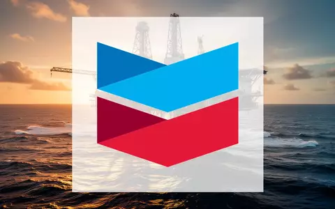 Moderne Offshore-Ölplattform bei Sonnenaufgang über dem Ozean, symbolisiert die Energiebranche und Ölförderung. - Foto: über boerse-global.de