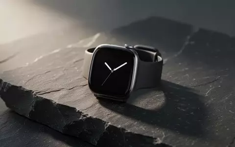 Eine moderne Smartwatch liegt auf einer dunklen Steinoberfläche in einem minimalistischen, professionellen Fotostudio. - Foto: über boerse-global.de