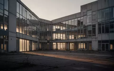 Ein modernes, menschenleeres Bürogebäude in der Abenddämmerung, das die strukturelle Veränderung der Rentenpolitik symbolisiert. - Foto: über boerse-global.de