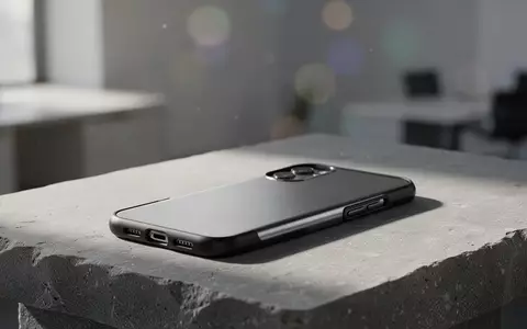 Ein hochwertiges Schutzgehäuse für Smartphones auf einer minimalistischen Steinoberfläche bei natürlichem Licht. - Foto: über boerse-global.de