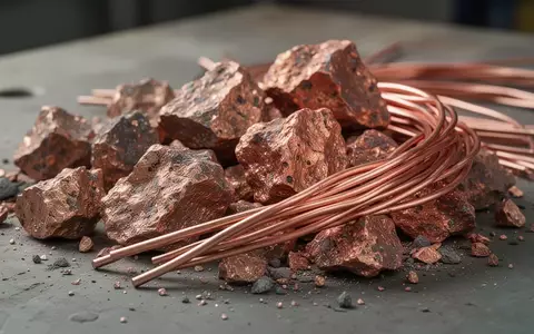 Nahaufnahme von rohem Kupfererz und verarbeiteten Kupferkabeln auf einer industriellen Oberfläche. - Foto: über boerse-global.de