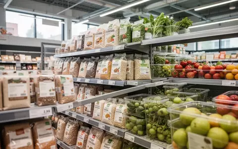 Ordentlich sortierte Regale mit Lebensmittelverpackungen in einem modernen Supermarkt. - Foto: über boerse-global.de