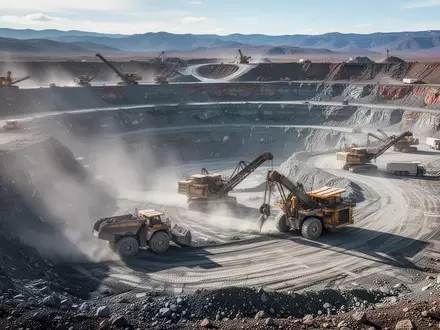 Ein moderner Lithium-Tagebau in einer weitläufigen, rauen Landschaft bei Tageslicht. - Foto: über boerse-global.de