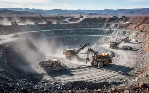 Ein moderner Lithium-Tagebau in einer weitläufigen, rauen Landschaft bei Tageslicht. - Foto: über boerse-global.de