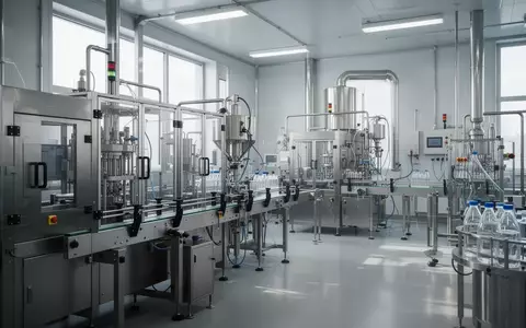 Moderne Produktionsanlagen in einer pharmazeutischen Fabrik mit Edelstahlelementen und Laborgeräten. - Foto: über boerse-global.de