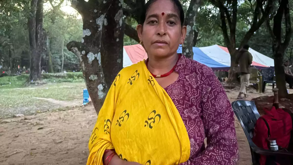 «Nichts ist sicher», sagt die 49-jährige Nepalesin Parbati Adhikari. - Bild: Dirk Godder/dpa
