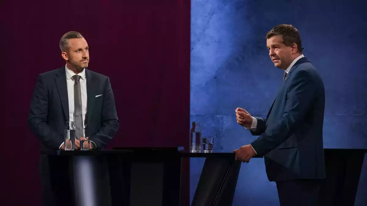 AfD-Spitzenkandidat Ulrich Siegmund und CDU-Spitzenkandidat Sven Schulze stehen sich noch bei mehreren Duellen gegenüber. (Archivbild) - Bild: Klaus-Dietmar Gabbert/dpa