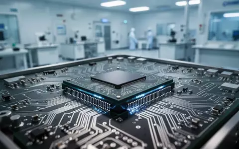 Ein hochmoderner Halbleiter-Chip auf einer Leiterplatte in einem technologischen Labor. - Foto: über boerse-global.de